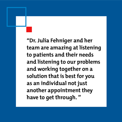 Dr. Fehniger patient review