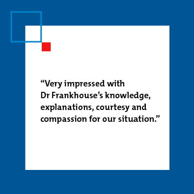 Dr. Frankhouse patient review